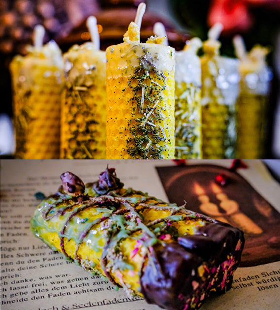 Ritualkerzen aus Bienenwachs